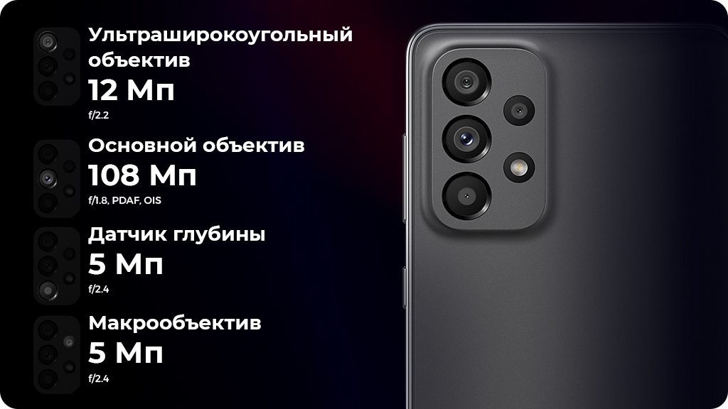 Samsung Galaxy A73 5G 8/128GB белый (Global Version)